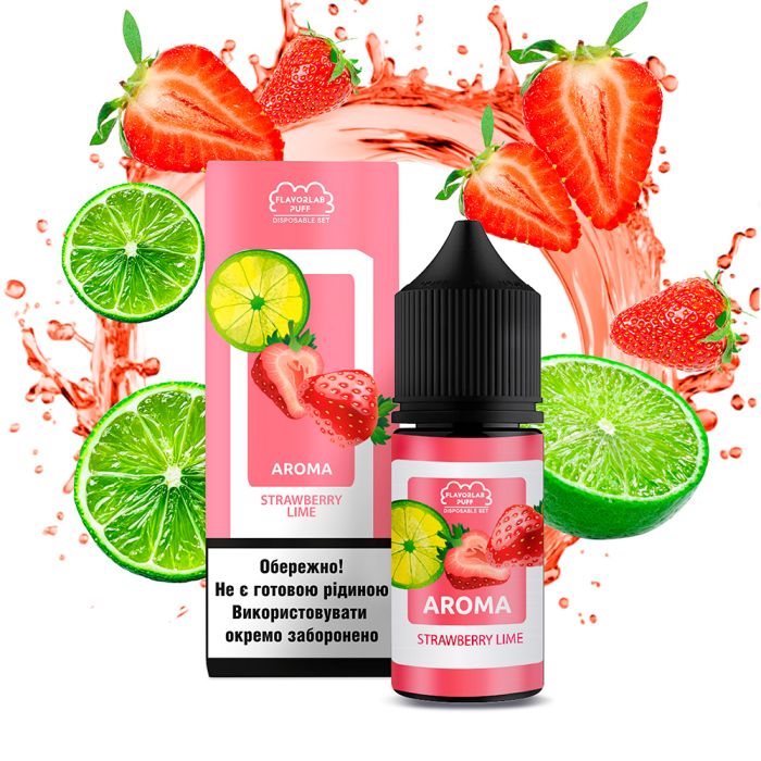 Flavorlab Disposable Puff Strawberry Lime, 30 мл