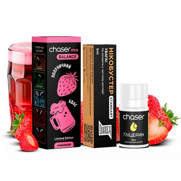 Chaser Mix Полуничний квас, 30 мл
