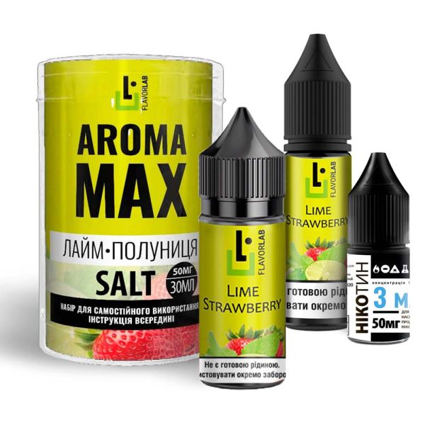 Flavorlab Aroma MAX Лайм Клубника, 30 мл