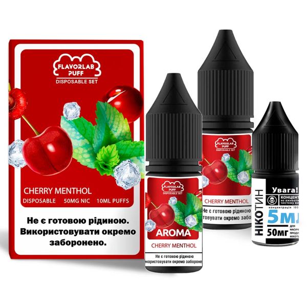 Flavorlab Disposable Puff Cherry Menthol, 10 мл