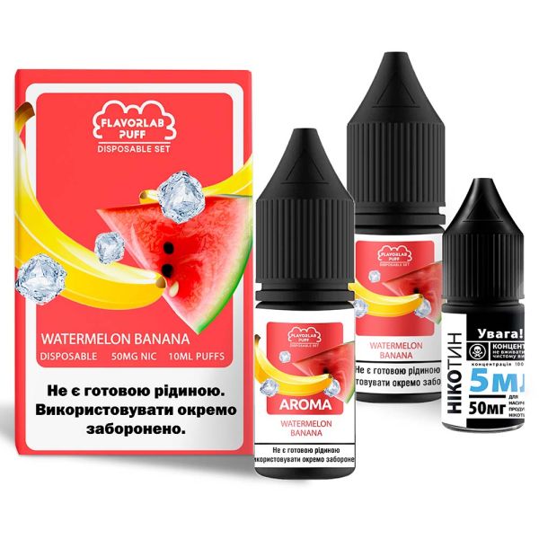 Flavorlab Disposable Puff Watermelon Banana, 10 мл
