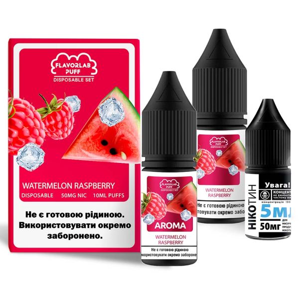 Flavorlab Disposable Puff Watermelon Raspberry, 10 мл