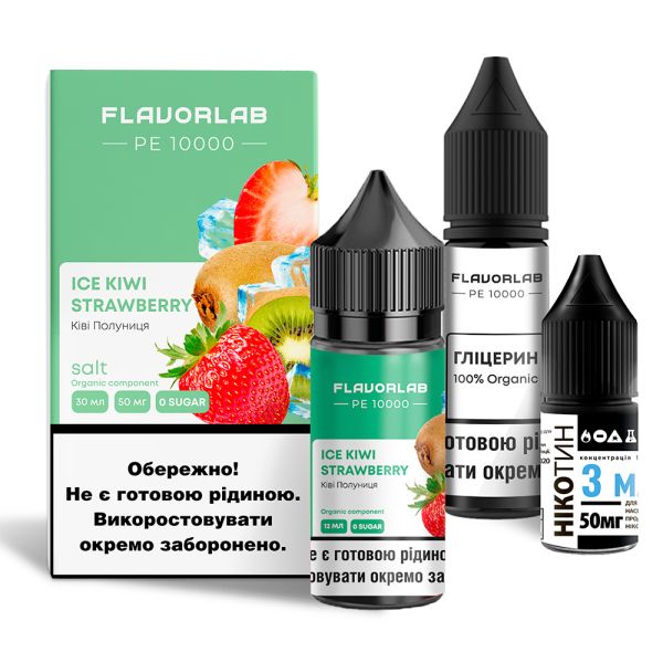 Flavorlab PE 10000 Ice Kiwi Strawberry, 30 мл
