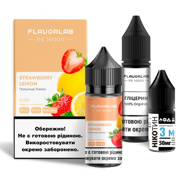 Flavorlab PE 10000 Strawberry Lemon, 30 мл