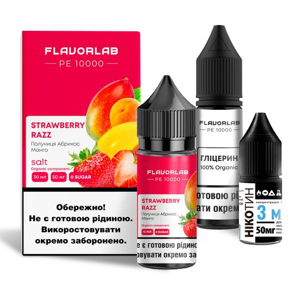 Flavorlab PE 10000 Strawberry Razz, 30 мл